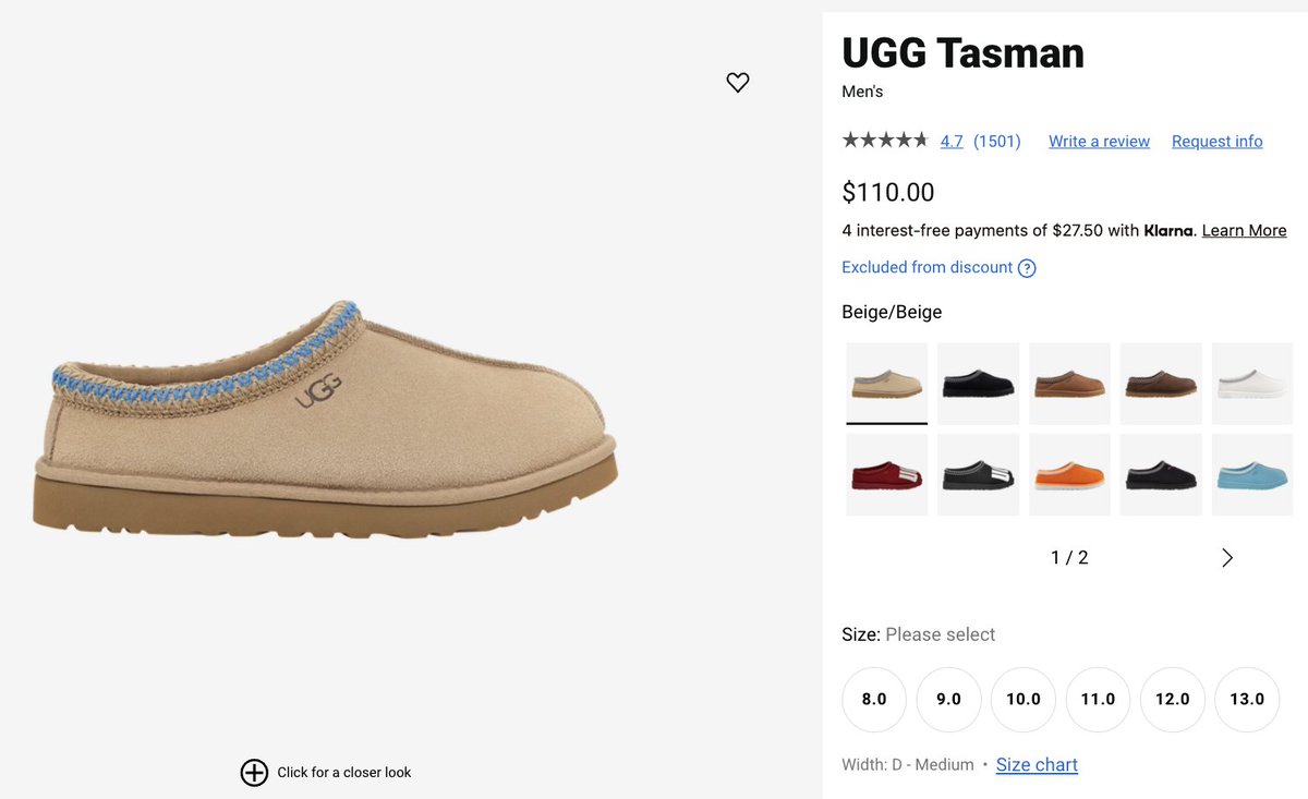 snkr_twitr's tweet photo. AD: UGG Tasman Slippers 'Beige' restocked via Footlocker

Shop -> https://t.co/c84XKjeSsi https://t.co/4AWiYGOtLs