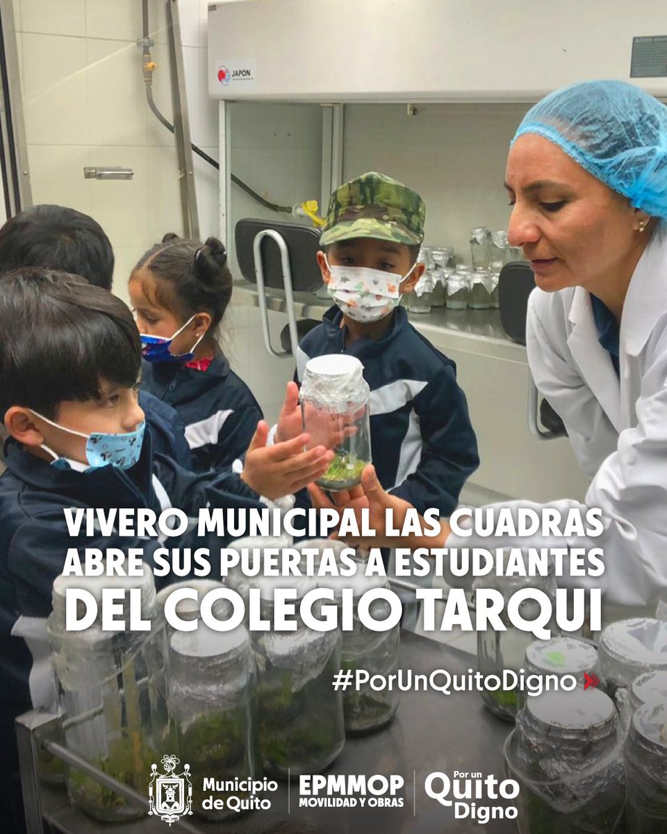 🚸Nuevas experiencias en el vivero de Las Cuadras🚸

Niños y niñas del Pensionado Mixto Particular Tarqui conocieron sobre los procesos que cumplen las especies vegetales antes de salir a embellecer la ciudad.

Léelo aquí 👇bit.ly/ViveroCununyac…

<a href="/santiguarderas/">Santiago Guarderas</a>