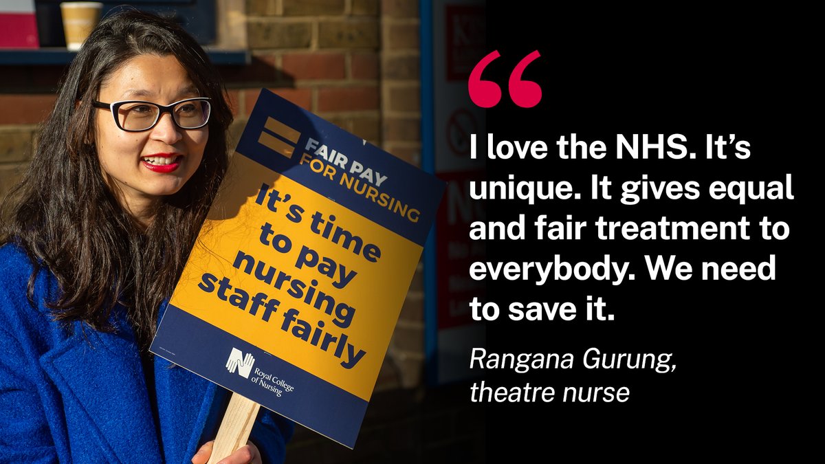 Nursing staff are the largest safety-critical profession in health care. Without them, there is no NHS. 

To save the NHS, we need #FairPayForNursing because #SafeStaffingSavesLives.