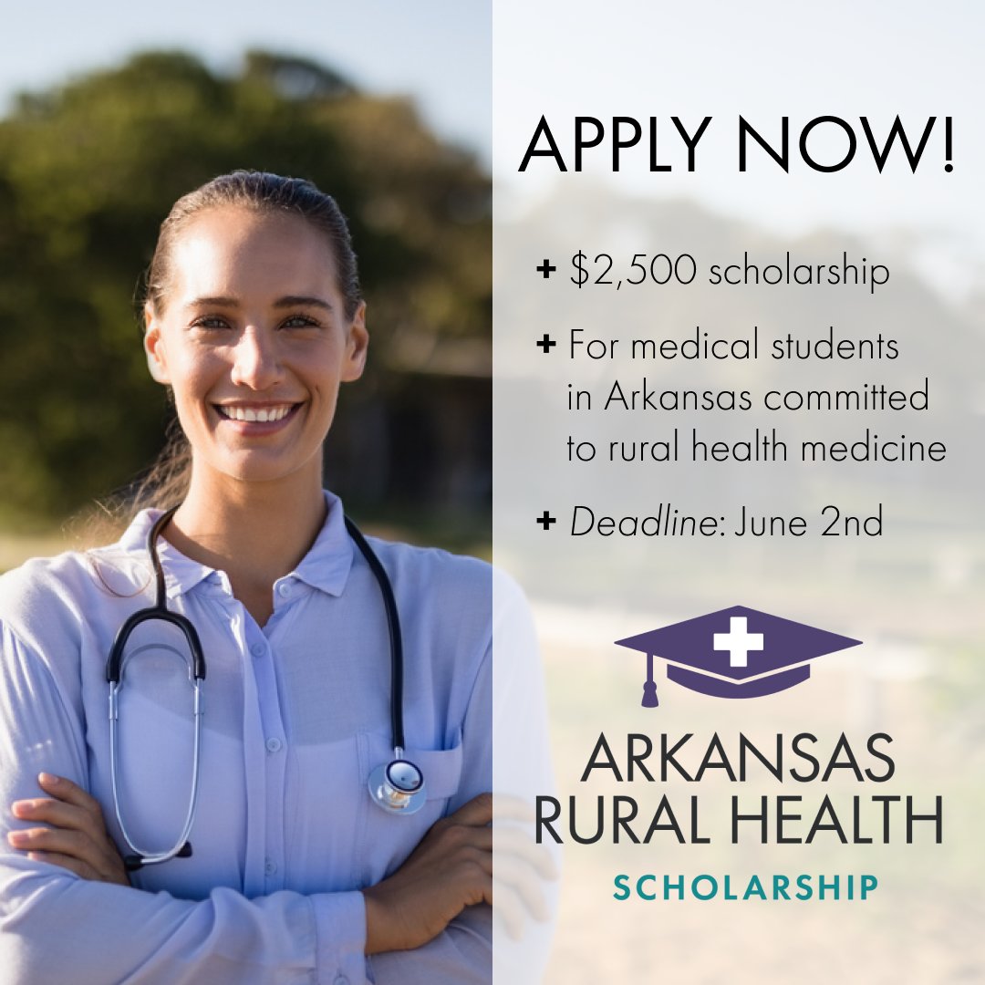 Our Arkansas Rural Health Scholarship application is LIVE!🤩⚕️

Each year, Dr. Branman offers a $2,500 scholarship to medical students in Arkansas who are working toward practicing in rural areas of the state. Learn more &amp; apply: littlerockcosmeticsurgery.com/arkansas-rural…
