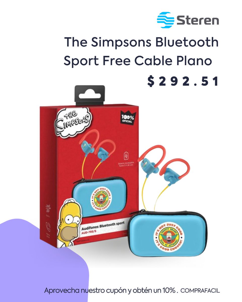 pistismex's tweet photo. Con estos audífonos Bluetooth*, haz más
tiempo de entrenamiento mientras escuchas tu música,
ya que tienen batería interna que te da hasta 5 horas1
de uso continuo.

#PistisShop #Ecommerce #TiendaEnLinea
#SorpresasPistis
💳 #paypal
Envíos más rápidos, seguros y gratis 📦 https://t.co/mtPpjCjxKO