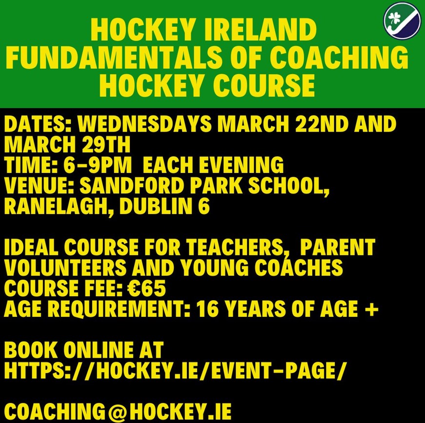 Want to know more about Coaching? Get on the Coaching Ladder? This course is for you admin.sportsmanager.ie/sportlomo/regi…