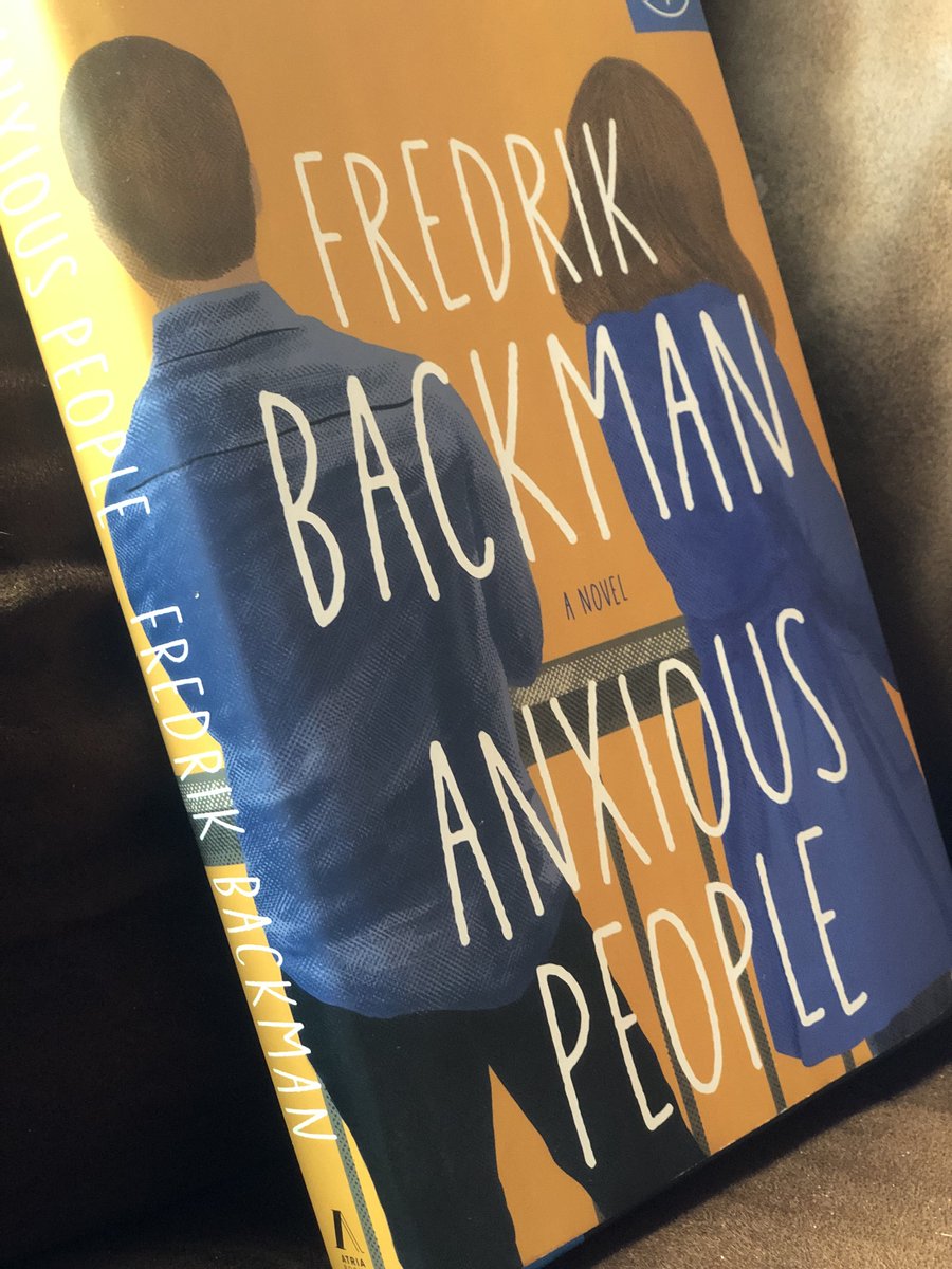 officialpants's tweet photo. Anxious People by Fredrik Backman. Took me longer to get into this than his others bc it’s a weird set up how he tells this story. Got hooked around page 100 and couldn’t put it down. Tears at the end a few times as he remains beautiful with his word usage. #KeepReading #fiction https://t.co/eNJlKQFb9Z