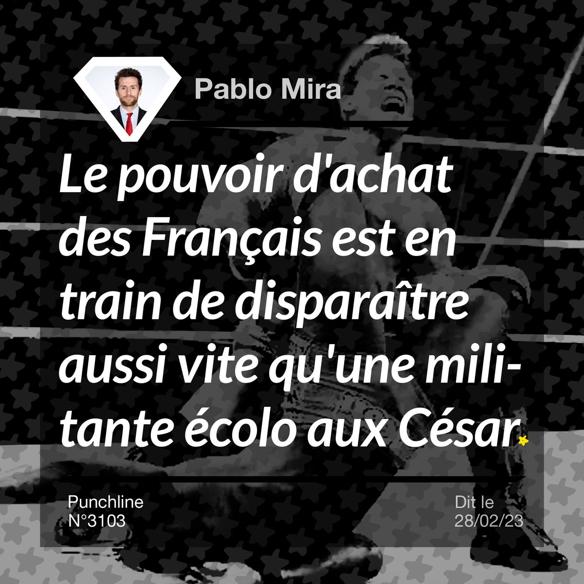 Punchlinr_Fr's tweet photo. La récente #déclaration de l’#humoriste Pablo Mira dans l’émission @Qofficiel sur @TMCtv. #Pouvoir #Achat #Inflation #Prix #Crise #Economie #Actu #Consommation #Argent #Cash #Militant #Ecolo #Ecoogie #Climat #Green #César2023 #Cinéma #AhmedSylla #Film #Plaah. https://t.co/OtpsOag7J8