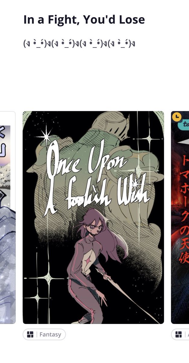Once Upon a Foolish Wish is in front page in Tapas Community comics again 🥹 