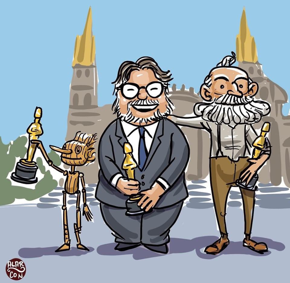 😃👏🏻👏🏻👏🏻 #LibretaDeApuntes Pinocho y Guillermo Del Toro ganan el #oscarawards2023  ¡Qué orgullo y felicidad! #pinochodeguillermodeltoro