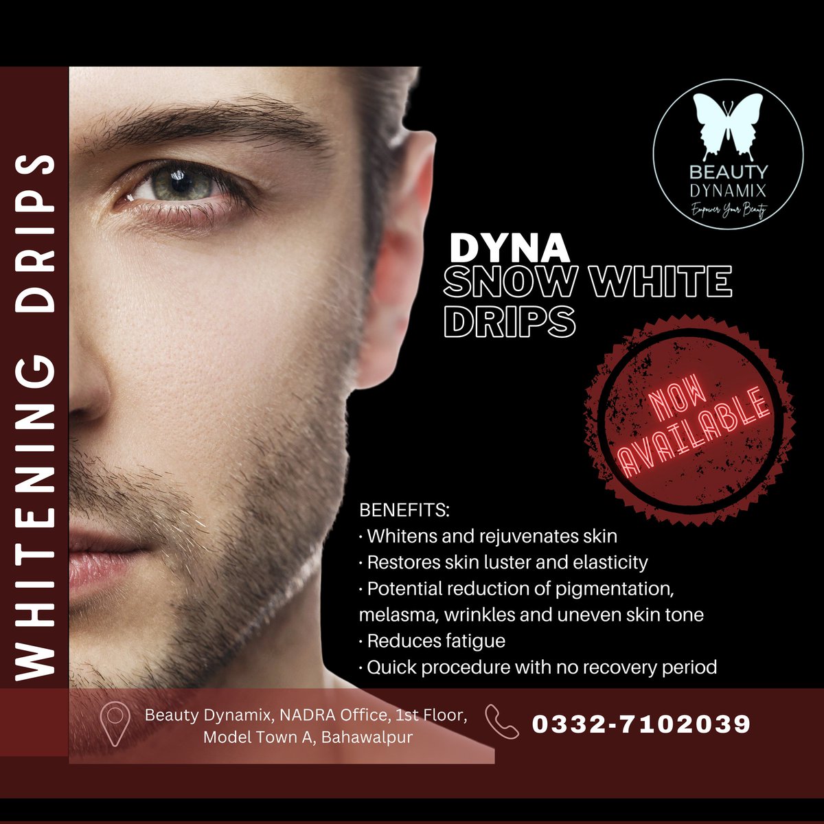 dynamix_beauty's tweet photo. Transform your skin with our effective #DYNA Snow White Drips!
Say hello to a bright, confident look. With our professional and safe formula, you'll see visible results in a few sessions.
#snowwhite #whiteninginjection #glutathioneinjection #skinwhiteningtreatment #beauty https://t.co/yRnaDWhrhb