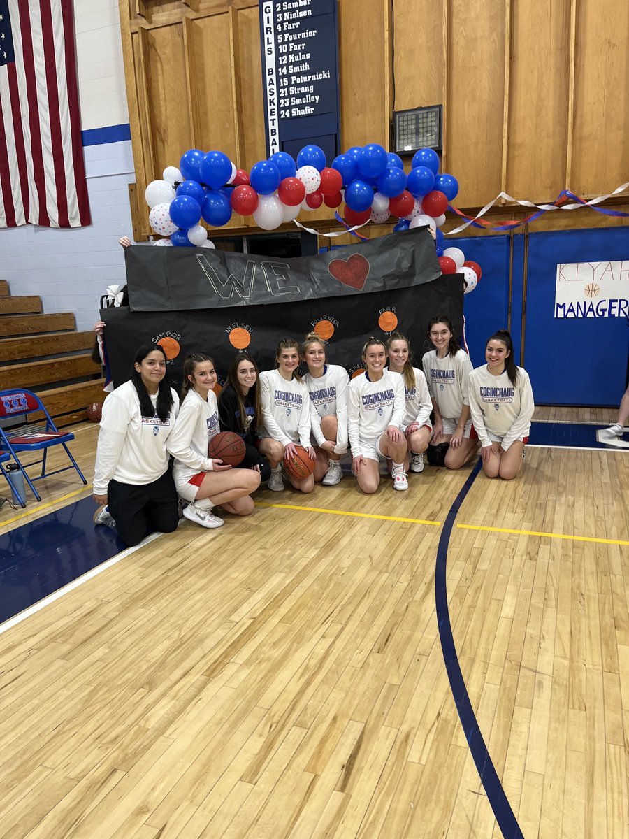 CogGirlsbball's tweet photo. Our outstanding season comes to an end in the state semi finals. 21 total wins, tied for 2nd most in program history. Thank you to our 9 seniors for 4 amazing years of CRHS Girls Basketball! #ctgb https://t.co/wZRwdosoKB