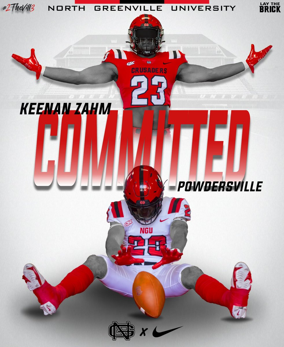 After a great talk with @CoachJack_W last week I’m very blessed and excited to announce that I’ve committed to North Greenville University! Go Crusaders ⚔️ 
<a href="/StephenNimmer/">Stephen Nimmer</a> 
<a href="/coachrambert/">Bernard Rambert</a>