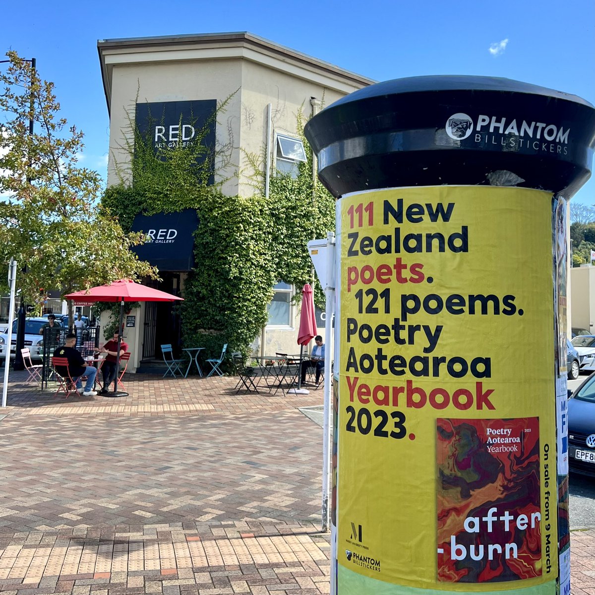 Phantom Billstickers (@0800phantom) on Twitter photo Poetry Aotearoa Yearbook 2023 is hot off the press!
Photo is Phantom Billstickers bollard on Bridge St in Nelson.
<a href="/masseyunipress/">Massey Uni Press</a>
#FloraForTheConcreteJungle
#NZPoetryDay #nzpoets #nzpoetry Poetry Aotearoa Yearbook 2023 is hot off the press!
Photo is Phantom Billstickers bollard on Bridge St in Nelson.
<a href="/masseyunipress/">Massey Uni Press</a>
#FloraForTheConcreteJungle
#NZPoetryDay #nzpoets #nzpoetry