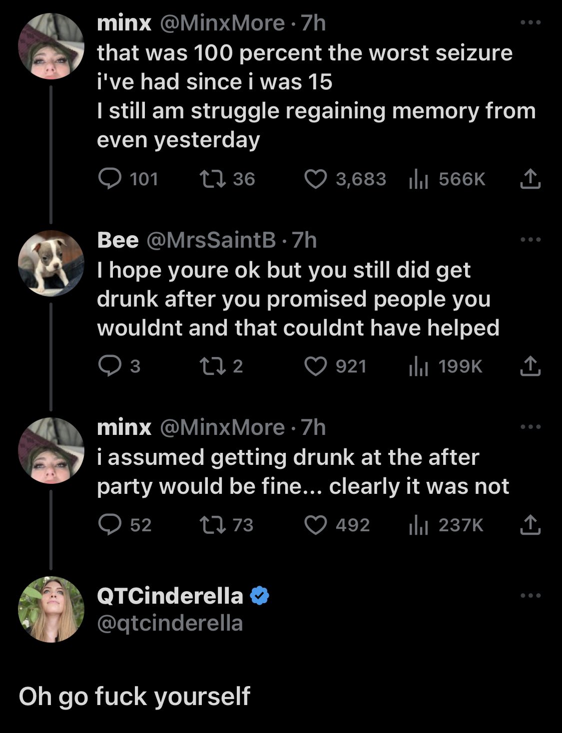 QTCinderella Apologizes For JustAMinx Drama