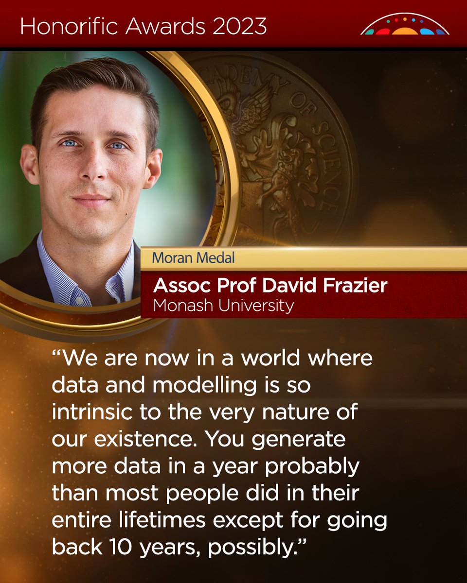 Science_Academy's tweet image. A/Prof Frazier's expertise in both the classical and Bayesian paradigm have put him at the cutting edge of financial econometrics and its applications in econometric modeling and asset pricing. #computationalstatistics #Honorifics23