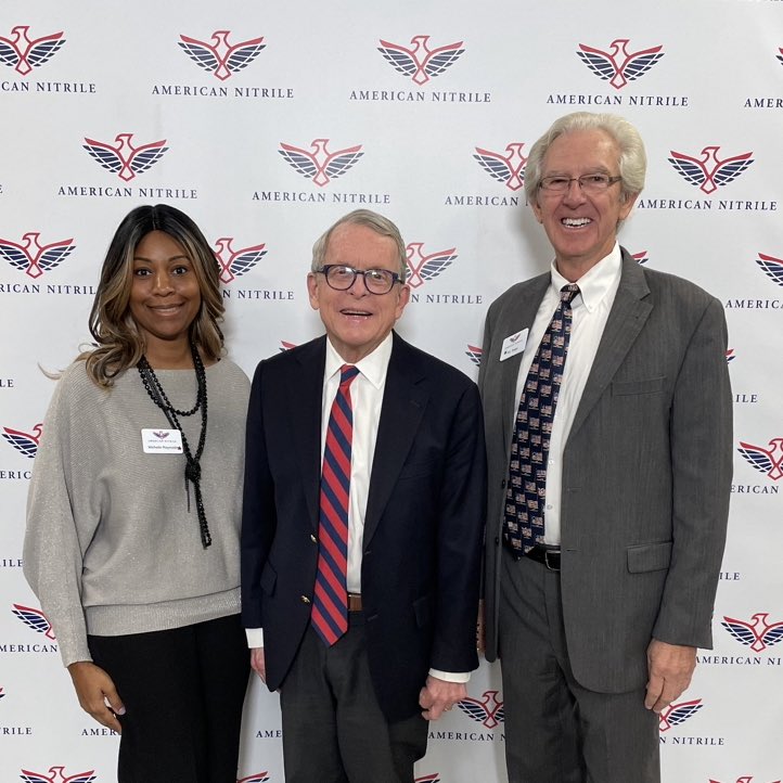 SenReynolds03's tweet photo. I was thrilled to join @AmericanNitrile on their ribbon cutting in Grove City with @GovMikeDeWine, Mayor Ike Stage, and many others today! 

Hundreds of good paying jobs will be added to our region, all while being the largest American manufacturer of critical PPE nitrile gloves. https://t.co/ldevP6bXZw