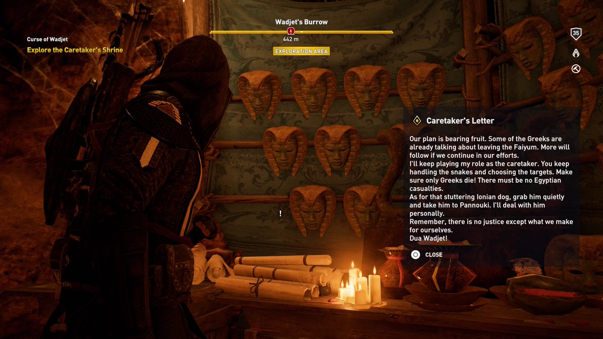 Hynds_Dylan's tweet photo. Just want to point out the cool Egyptian masks... Kind of want one #PS4share https://t.co/RbOOhyi7ew
