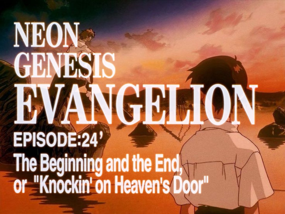 tabrisoul's tweet photo. 27 years ago 24th episode of Evangelion "The Beginning and the End or Knockin' on Heaven's Door", aired so I want to talk abt it and make point that Kaworu and Shinji's relationship serves a positive narrative purpose rather than overly negative one like some ppl present it as🧵 https://t.co/JdivSXqHp2