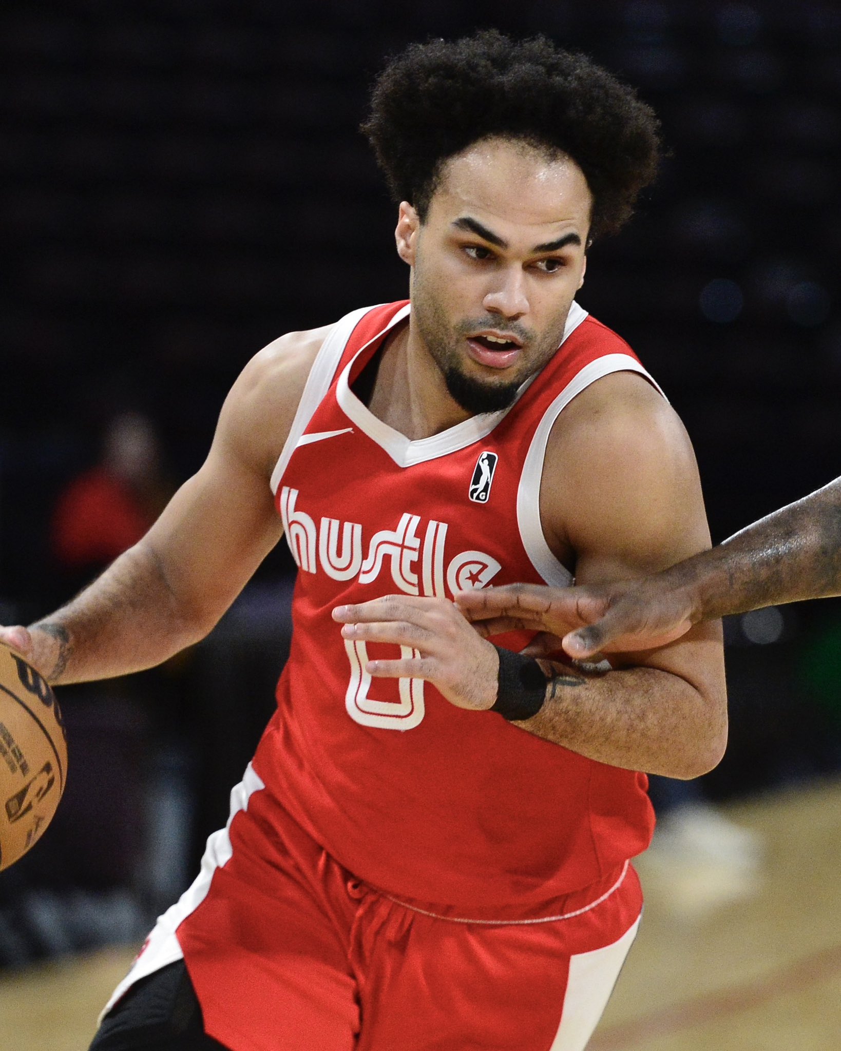 NBA G League on X: Jacob Gilyard posted his first career TRIPLE-DOUBLE to  help the @MemphisHustle survive an overtime thriller over the Spurs! The  Hustle had 6️⃣ double-digit scorers & improved to