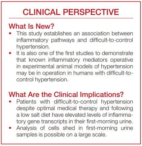 Patients with difficult‐to‐control hypertension despite optimal medical therapy and following a low salt diet have elevated levels of inflammatory gene transcripts. #AHAJournals <a href="/HFHNephFellow/">Henry Ford Nephrology</a> @313kidney ahajrnls.org/3JzndWT