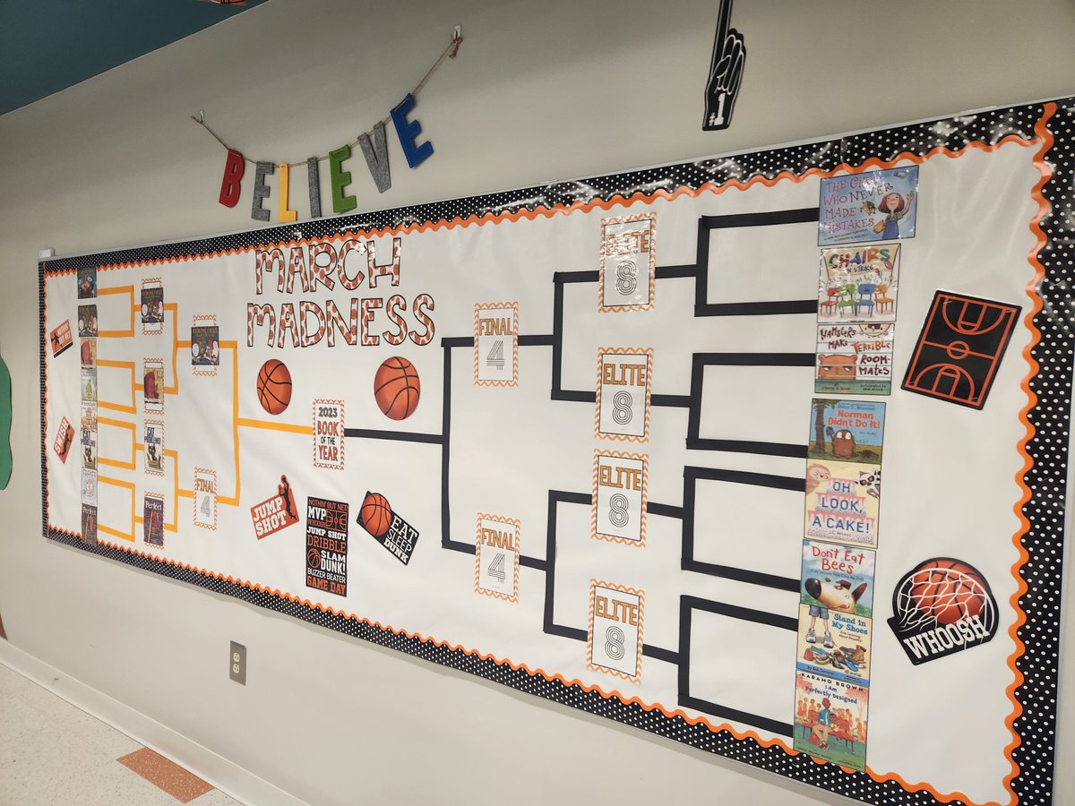 It's #MarchMadness (📚style) in 3 Teal! Students vote on which books in their bracket move on to the next round. Today I read 'The Girl Who Never Made Mistakes', a perfect compliment to this month's lessons on #growthmindset! 🤞 @MarkPett @NRCSRangers @NRAC3_8 @AlissaRoseto