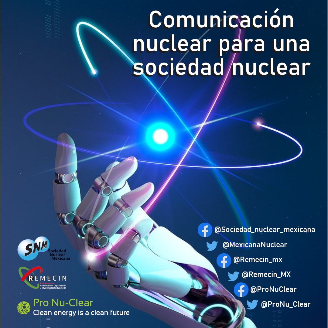 @remecin_MX @MexicanaNuclear 
#CleanEnergy #AdvancedNuclear #EnergyForAll #NuclearTech #Gen4Fission