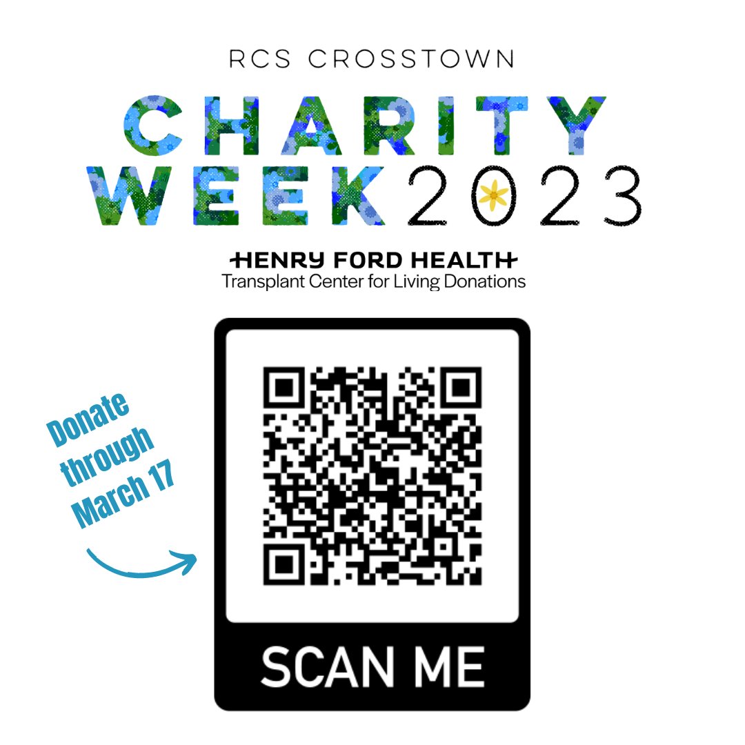 The RCS tri-high Charity Week has been extended! Join all three RCS high schools to support the <a href="/HenryFordHealth/">Henry Ford Health</a> Center for Living Donation. View the video recap at: ow.ly/WB6U50NhiLQ. DONATE THROUGH MARCH 17 on behalf of an RCS school at ow.ly/LGcn50NhiLO. #RCSpride