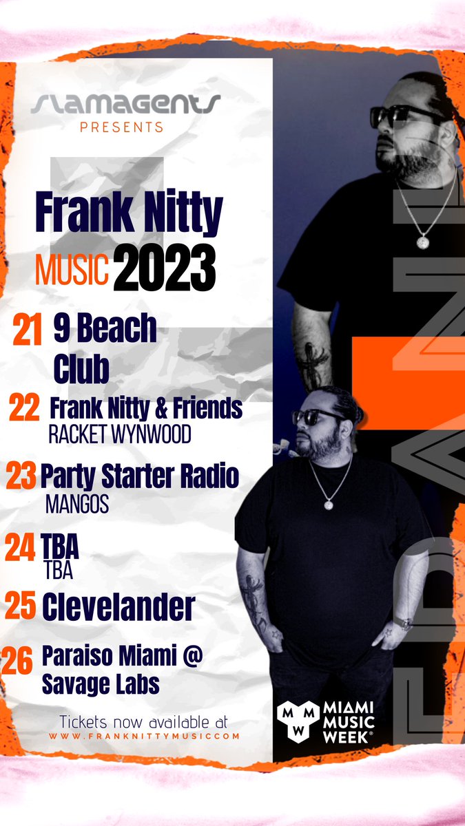 <a href="/FrankNittyOFC/">FrankNitty</a> takes over for <a href="/MiamiMusicWeek/">Miami Music Week</a> 2023 🙌🏽