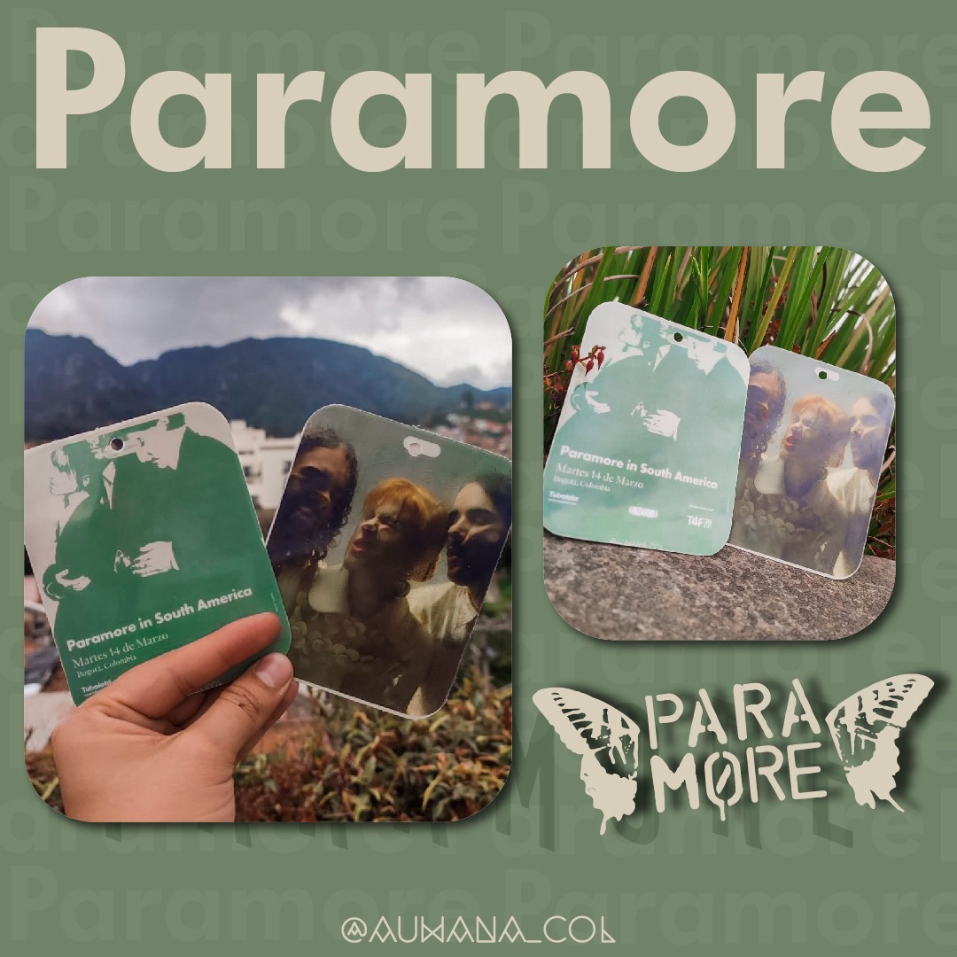 Auwanacol's tweet photo. Holaaaaaa, mañana vamos a estar vendiendo estos bonito recuerdos del concierto, puedes pedirlo en el instagram @auwana_col
#Paramore #ParamoreEnColombia #Parafamily https://t.co/9L7Bq2SQ9e
