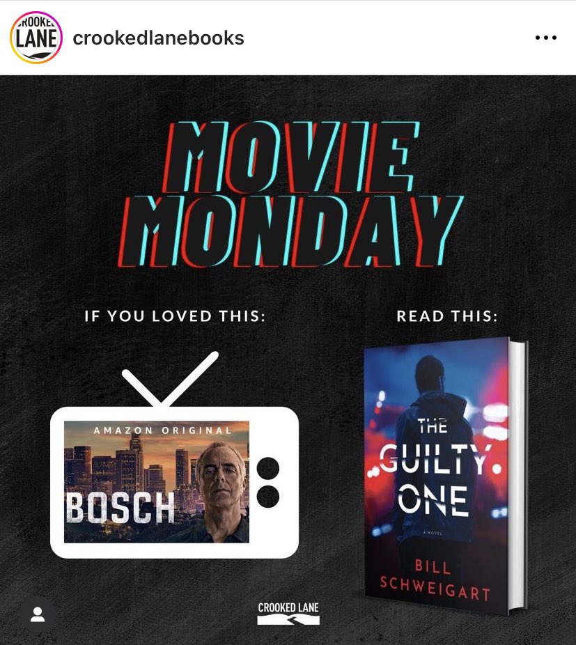 8 DAYS until THE GUILTY ONE!
#MovieMonday #thrillerbooks #bosch #crimedrama