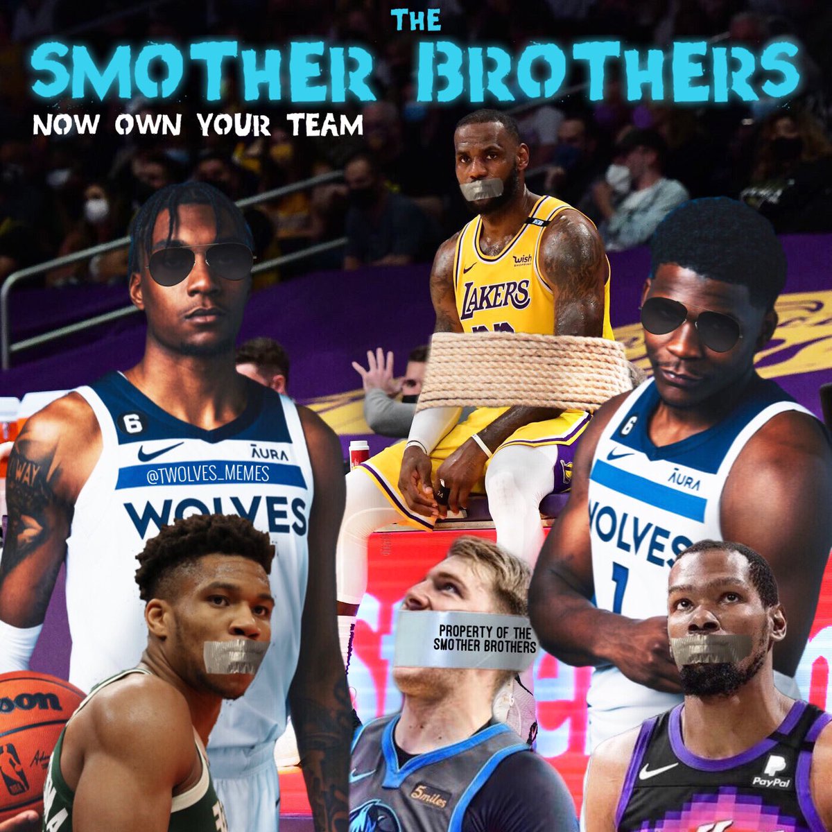 Timberwolves Memes on Twitter "Their nickname is the SMOTHER BROTHERS