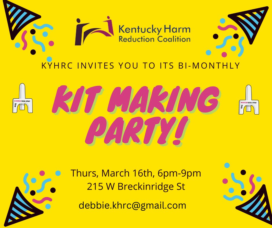 This Thursday!!! 
Spread the word 🎉🪅🥳🪩
facebook.com/events/1644042…
#HarmReduction #Narcan