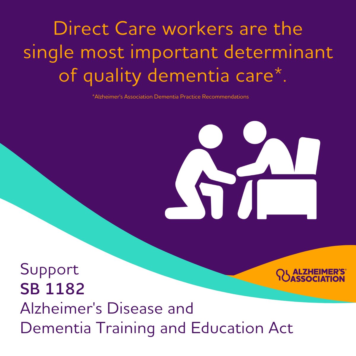 mandabrooke01's tweet photo. Direct care workers are the single most important determinant of quality dementia care. SB 1182 will ensure all long-term care providers have minimum dementia training standards. @IleanaGarciaUSA, @GfSenator Please vote YES on SB 1182 this Tuesday. #ENDALZ #AlzFL https://t.co/sleDOtsh5R