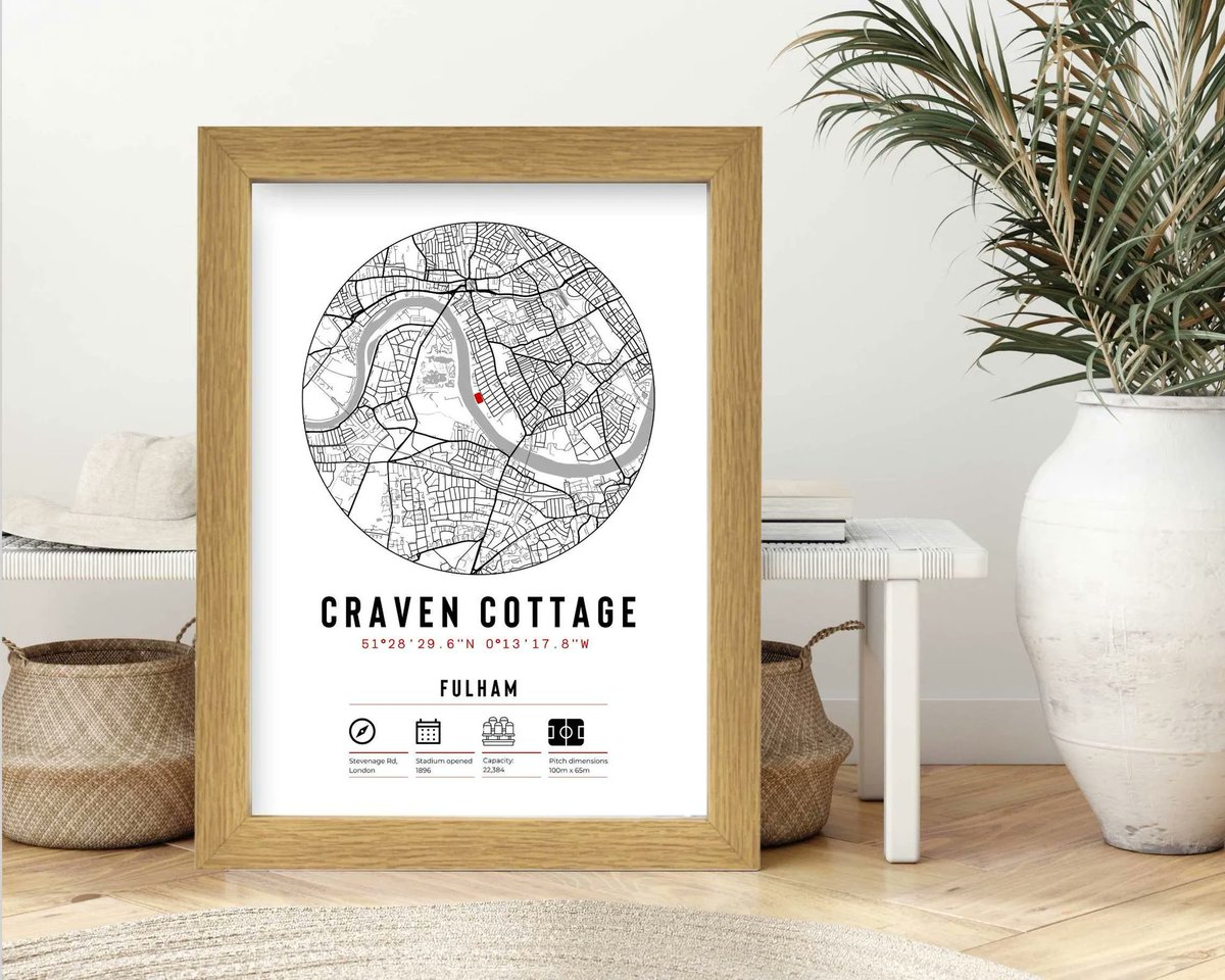 𝐓𝐇𝐄 𝐂𝐎𝐓𝐓𝐀𝐆𝐄𝐑𝐒 

Calling all <a href="/fulham/">Fulham</a> fans. Have The Cottage proudly represented in your Home Office or Bar with our Craven Cottage Print - with framing options available! 

Available at buff.ly/3mHG3C7 

#FulhamFC #cravencottage #Fulhamprint #footballprints