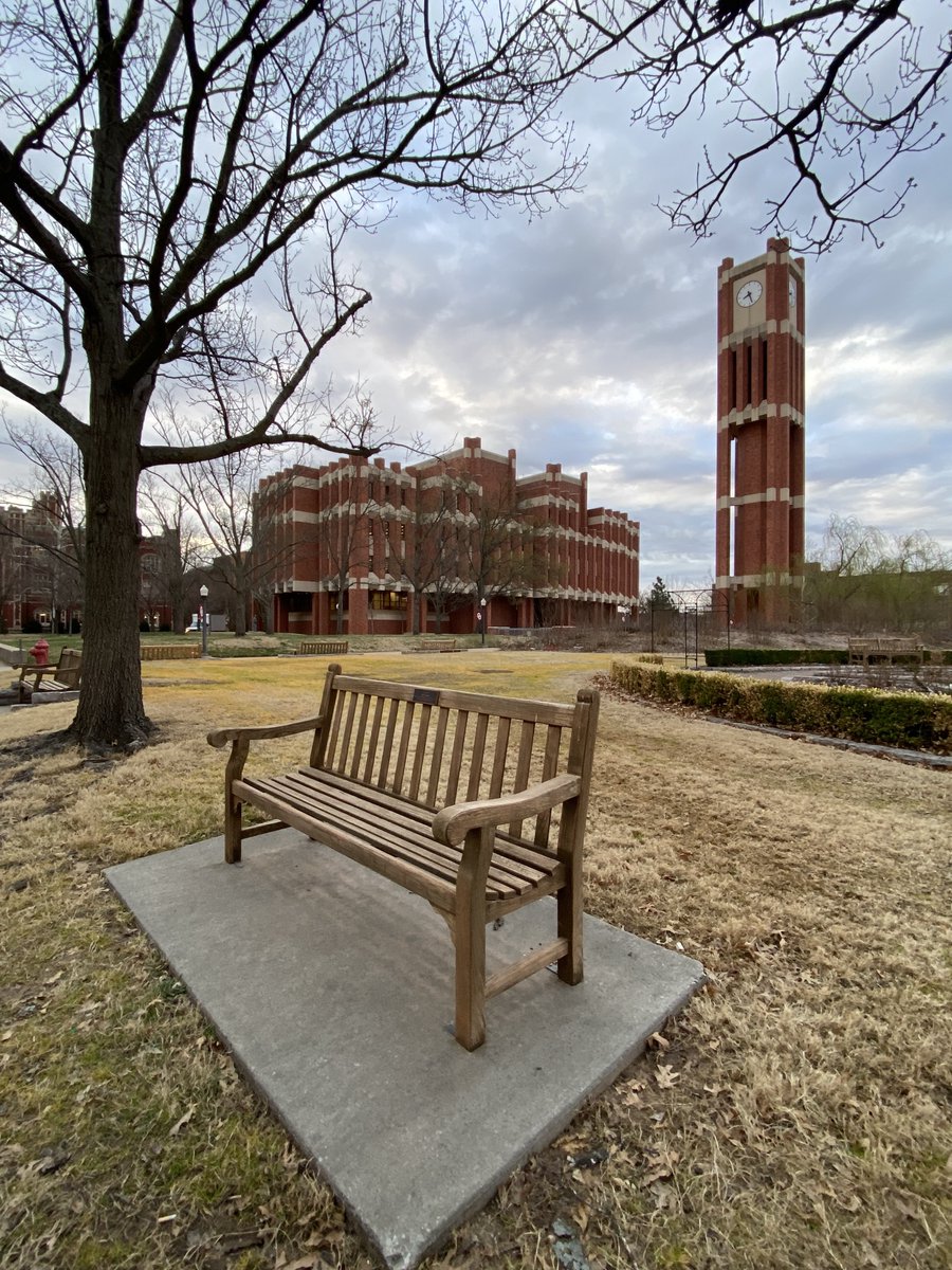 PalmeriJoAnn's tweet image. Quiet and seemingly still campus on this Monday of #SpingBreak week #OUskywatch #clouds #LibrariesFromTheOutside