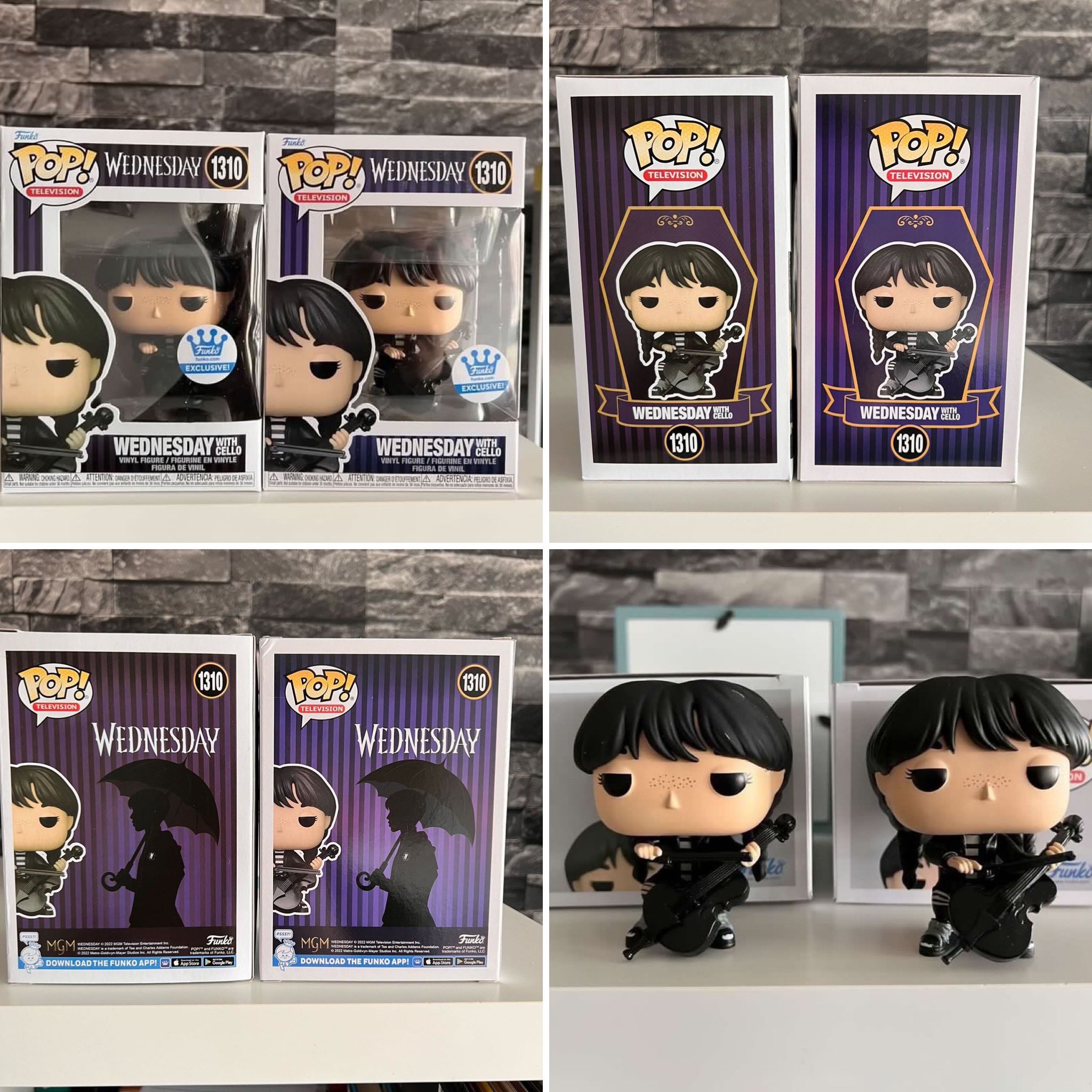 Comparisons of all fakes by Funko POP! Wednesday + Bonus 