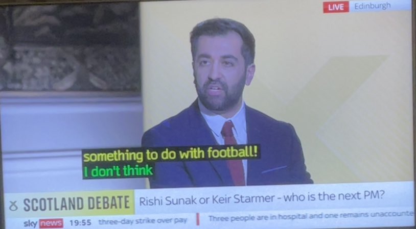 HarryHansard's tweet photo. @SkyNews #ScotlandDebate That was a total @theSNP shambles #Embarrassing4Scotland You don’t seem willing to acknowledge what the public says about you @HumzaYousaf and their lack of trust in you and you don’t like to be challenged. We had enough of that from #Sturgeon https://t.co/fPYHjkxbsS
