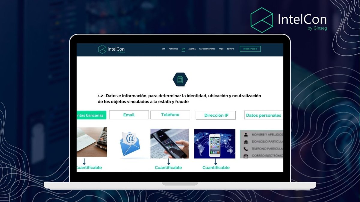 gIntelSeg's tweet image. Canal #Intelcon youtube.com/@IntelCon/vide… ¿Cuál te gusta más?
 Propón nuevas temáticas interesantes para IntelCon2023 
#opsec #osint #socmint #cibervigilancia #ciberinvestigación #MonterueloCON #hackplayer