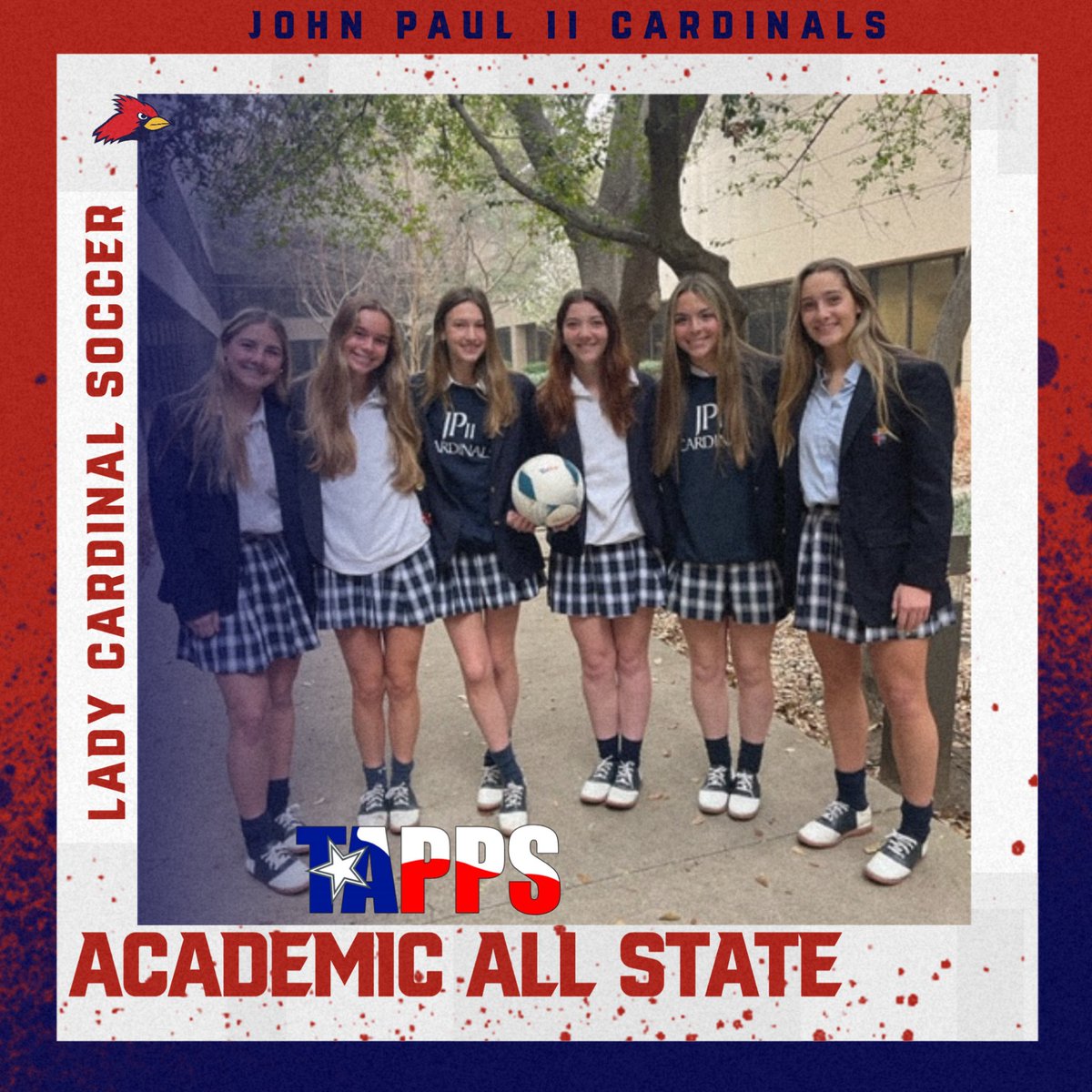 Congrats to these Cardinals for excelling in the classroom and on the field! <a href="/LadyCard_Soccer/">Lady Cardinal Soccer</a> #outworkeveryone