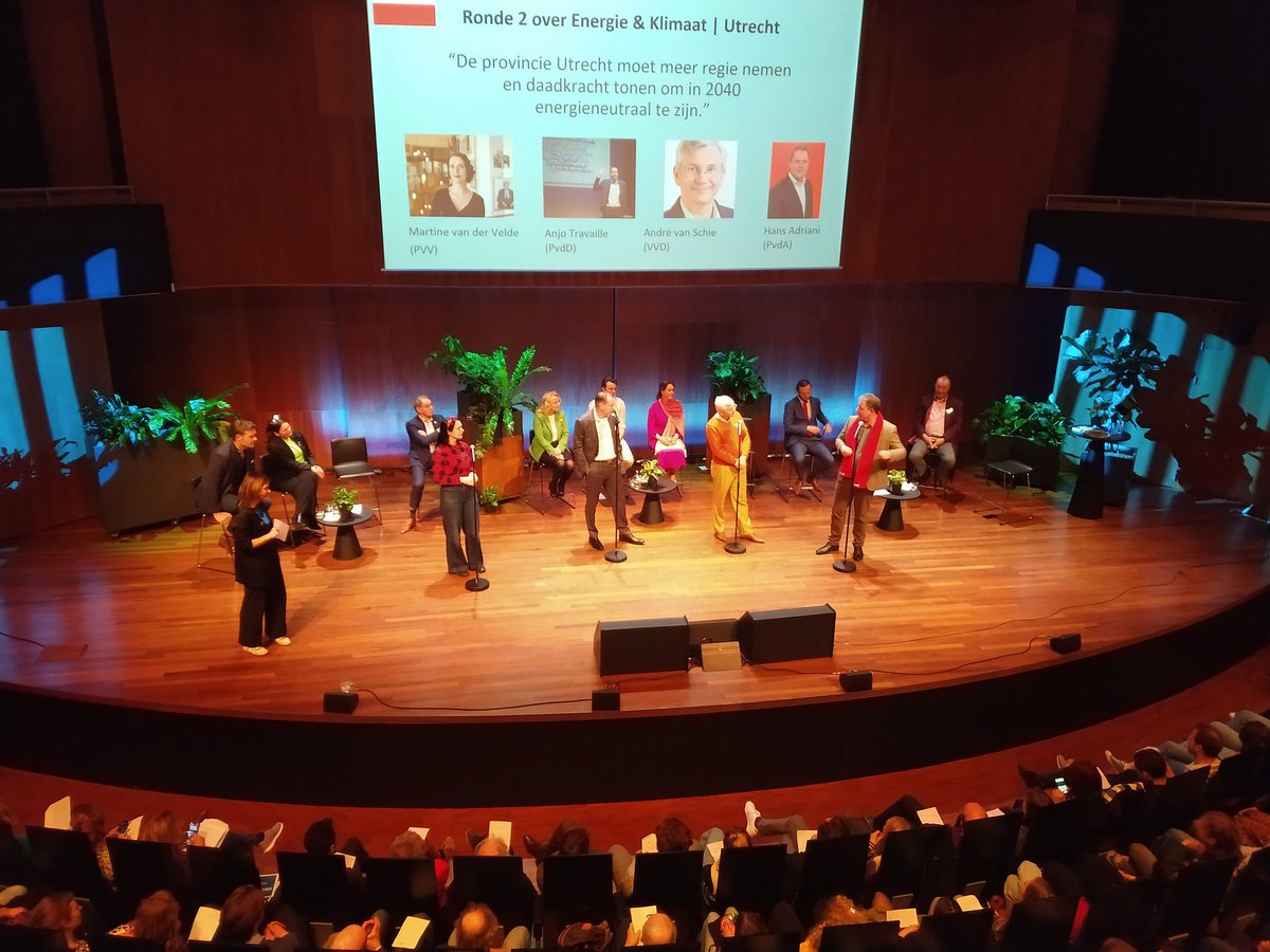 #energie en #klimaat Verkiezingsdebat <a href="/TiVre_Utrecht/">TivoliVredenburg</a> Provincie Utrechtse provincie reserveert slechts 1,5 procent om te werken aan energietransitie. Aldus <a href="/AnjoTravaille/">Anjo Travaille</a>.