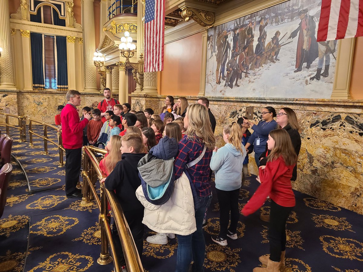 It was a fun morning with a few tours of 4th graders from Shaull Elementary.  Great questions about our state government. I was glad to take them on the floor of the House. @CVSDnews @CvSupe @ShaullSharks