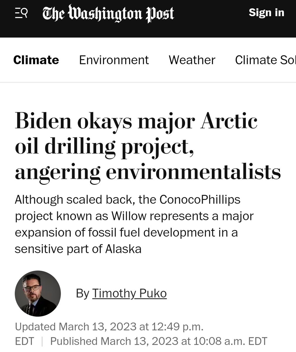 StreetTreck's tweet photo. โป๏ธ#Biden okays #major #Arctic #oildrilling #project, #angering #environmentalists.๐น
#Alaska #pipeline #WillowOilProject #Usa๐บ๐ฒ #oilindustry #environment๐ @conocophillips ๐ฅ @Wibbitz
๐ท https://t.co/UtlFCQoI9Y https://t.co/MbArdbh0Jb