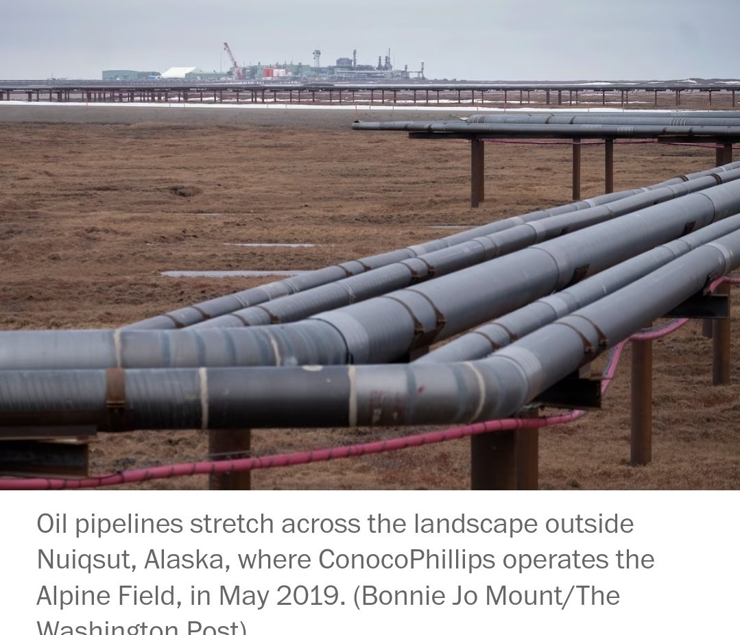 StreetTreck's tweet photo. โป๏ธ#Biden okays #major #Arctic #oildrilling #project, #angering #environmentalists.๐น
#Alaska #pipeline #WillowOilProject #Usa๐บ๐ฒ #oilindustry #environment๐ @conocophillips ๐ฅ @Wibbitz
๐ท https://t.co/UtlFCQoI9Y https://t.co/MbArdbh0Jb