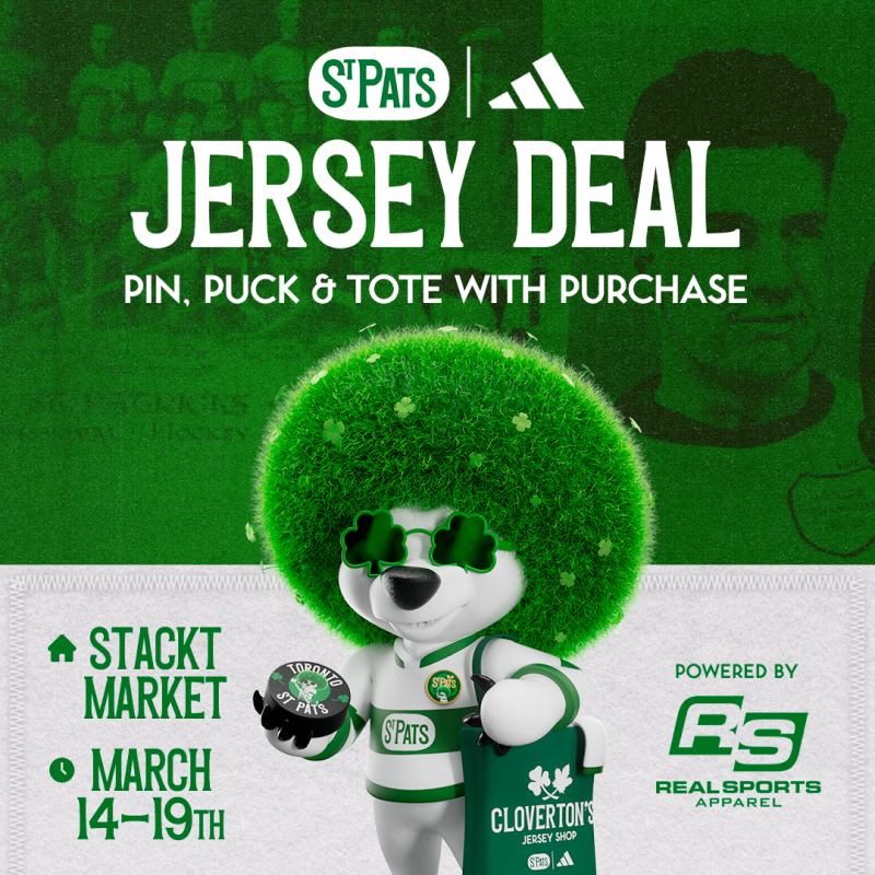 Toronto Maple Leafs St. Pats Game pop-up at stackt market