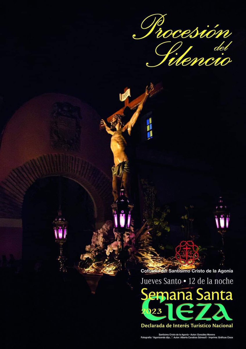 Ahora que llegamos al ecuador de la Cuaresma, comparto con vosotros mi pequeña aportación a los carteles de este año.
•
Quiero agradecer a las Cofradías del <a href="/cristo_agonia/">Cristo de la Agonía</a> , <a href="/DolorosaCieza/">Stma. Virgen de los Dolores</a> y  <a href="/SPedroCieza/">Cofradía de San Pedro, Cieza</a> el haber tenido a bien seleccionar mis fotografías para sus carteles.
