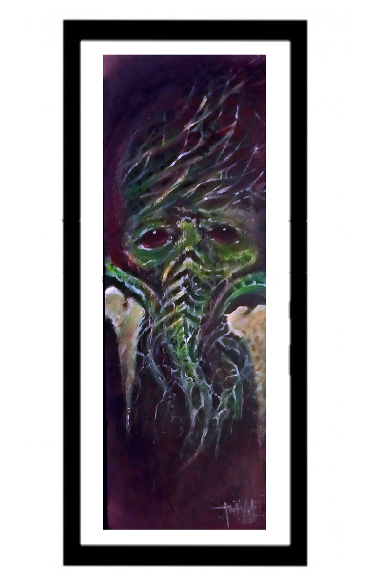 TraumArte6's tweet photo. Homenaje a H.P.Lovecraft.
#Lovecraft2023 #Terror #horror #Dark #painting #drawing #dioses #primigenios #HorrorFan #arte https://t.co/3TdwMn4i8s
