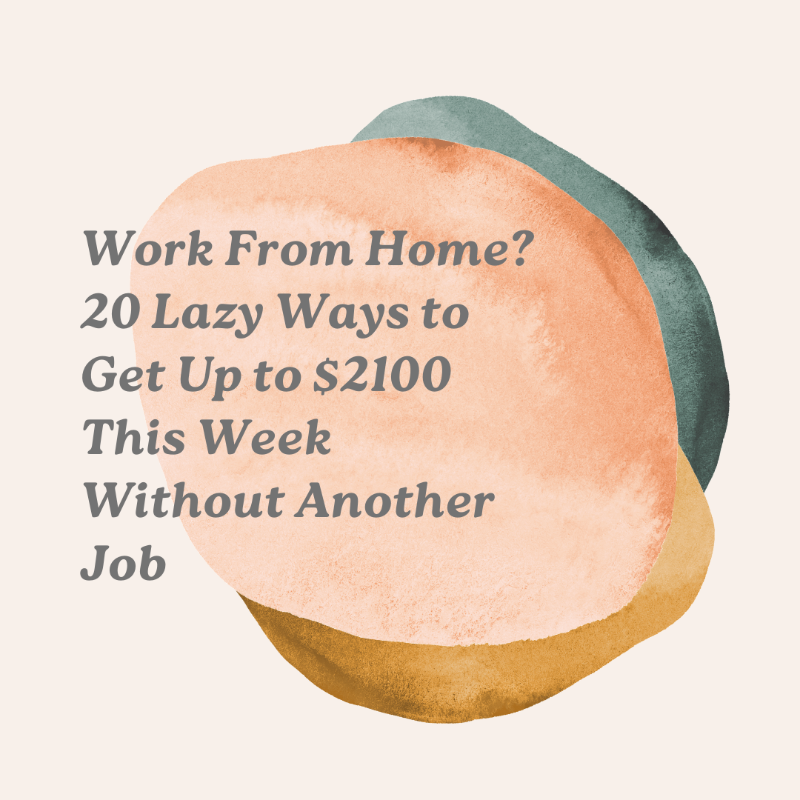 JoyWallet's tweet photo. Looking for a new way to make extra cash from home? Try one of these 10 Lazy Ways to Extra Cash this week, from home.