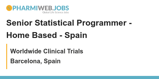 PharmaNews_Jobs's tweet image. Senior Statistical Programmer - Home Based - Spain - bit.ly/3JhauXm
Grow your career in #DataScience! We're looking for a #SeniorStatisticalProgrammer to join us in Spain, working from home. #HomeBased #Spain #DataAnalysis
