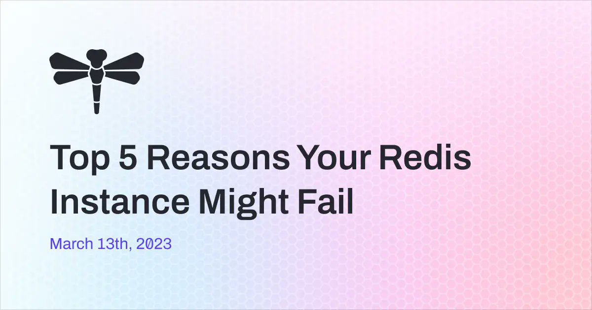 dragonflydbio's tweet image. #Redis is a great in-memory data store, but its single-threaded design can make it vulnerable to errors which may result in data loss. In this article learn the most common points of failure, how to avoid them, and a few ways that Dragonfly can help.
dragonflydb.io/blog/top-5-rea…