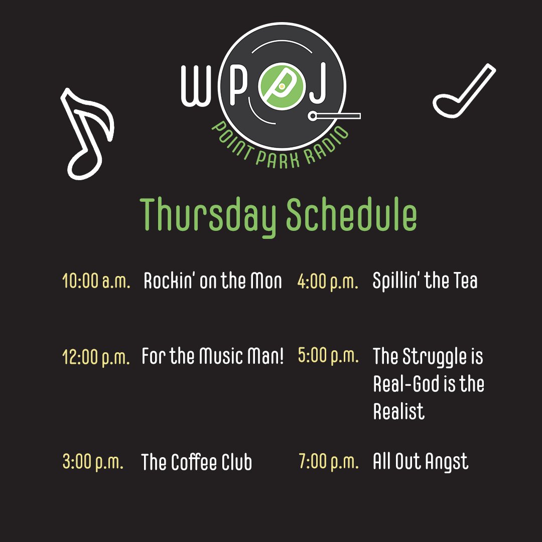 WPPJRadio's tweet photo. New schedule for the new semester:
(1/2) https://t.co/YmLdhiZGJM