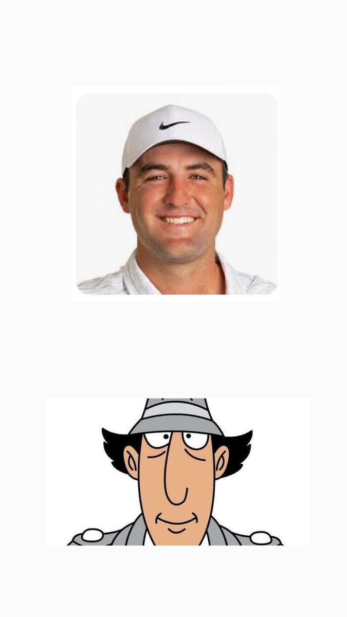 Anyone else think Scottie Scheffler looks like Inspector Gadget or just me?