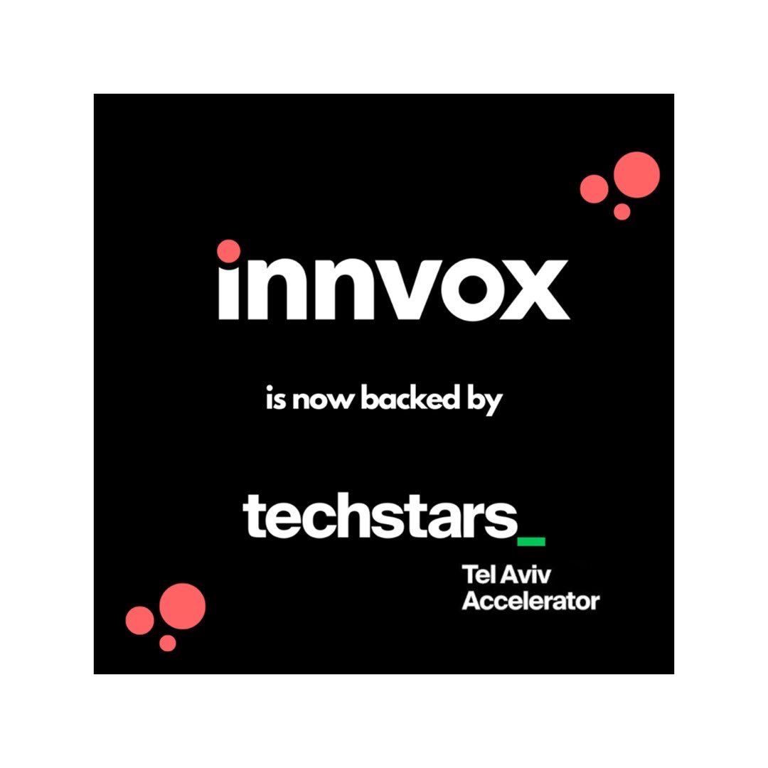 Happy to share that we are now backed by <a href="/Techstars/">Techstars</a> ! 

📍 Tel Aviv 🇮🇱

<a href="/innvox/">Innvox</a>