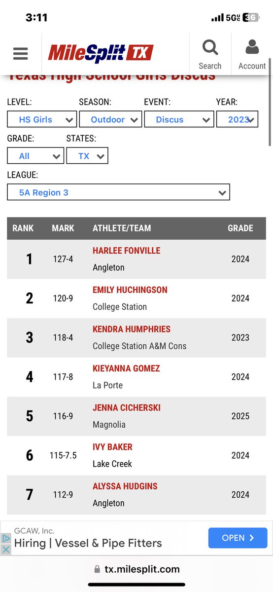 coachmbean's tweet photo. Top 10 in our region!
Discus
Shot
4x2
800
#DogRunTogether https://t.co/CPm7iNU47J